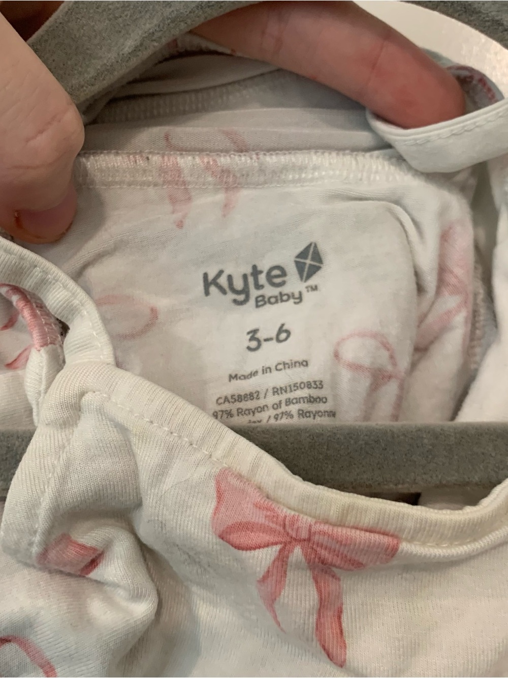 Kyte Baby Bow Ruffle Romper Size 3-6M - Picture 3 of 6